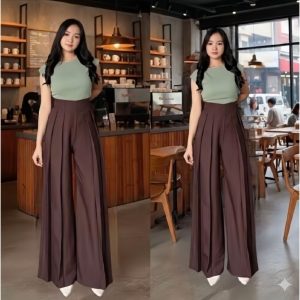 Celana Panjang Wanita - Culote Palazzo Highwaist