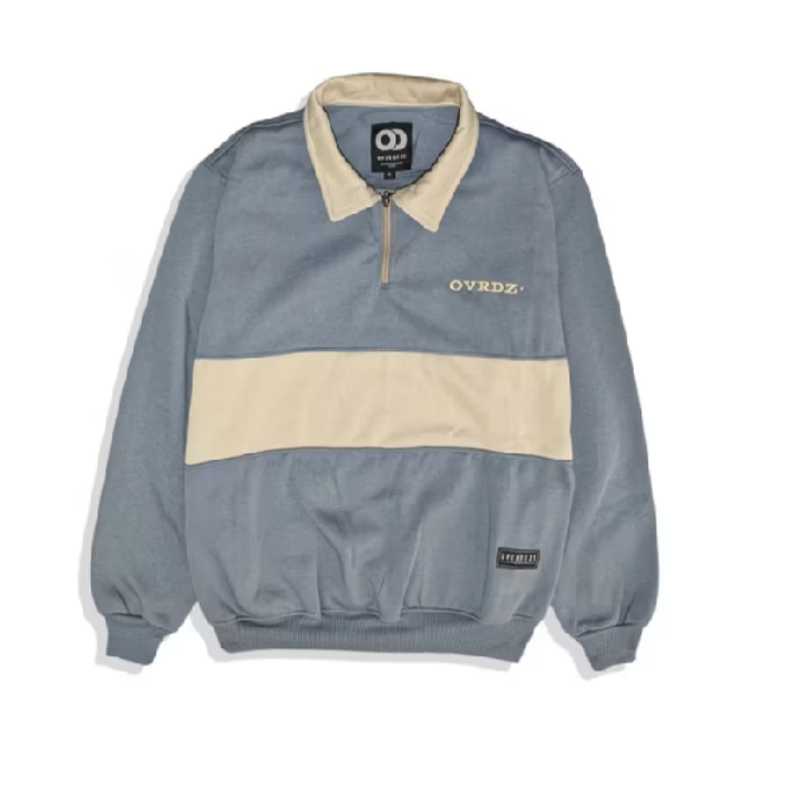 OVRDZ - Sweater Crewneck Rugby Swearshirt Bordir Pria Wanita